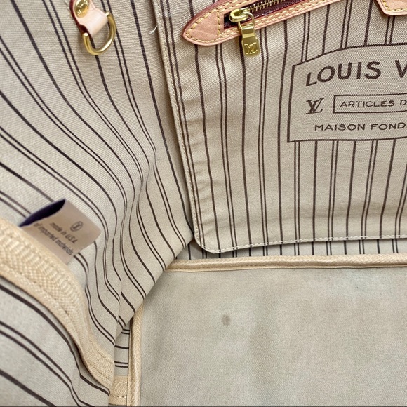 LOUIS VUITTON MONOGRAM NEVERFULL GM TOTE AUTHENTIC - Picture 8 of 11
